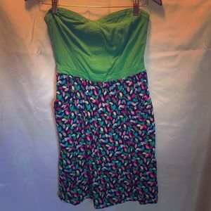 Strapless summer dress